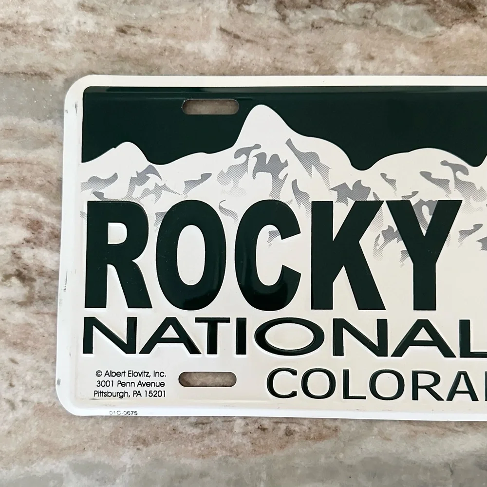 Rocky Mountain National Park Colorado License Plate Souvenir/ Novelty Gift